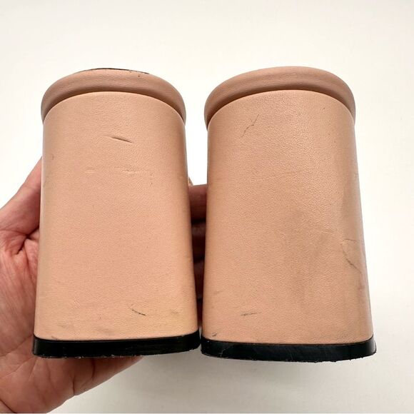 Gucci Baby Horsebit Block Heel Slide Mules Leather In Pink  Rose EU 41 US 11 - Picture 5 of 13